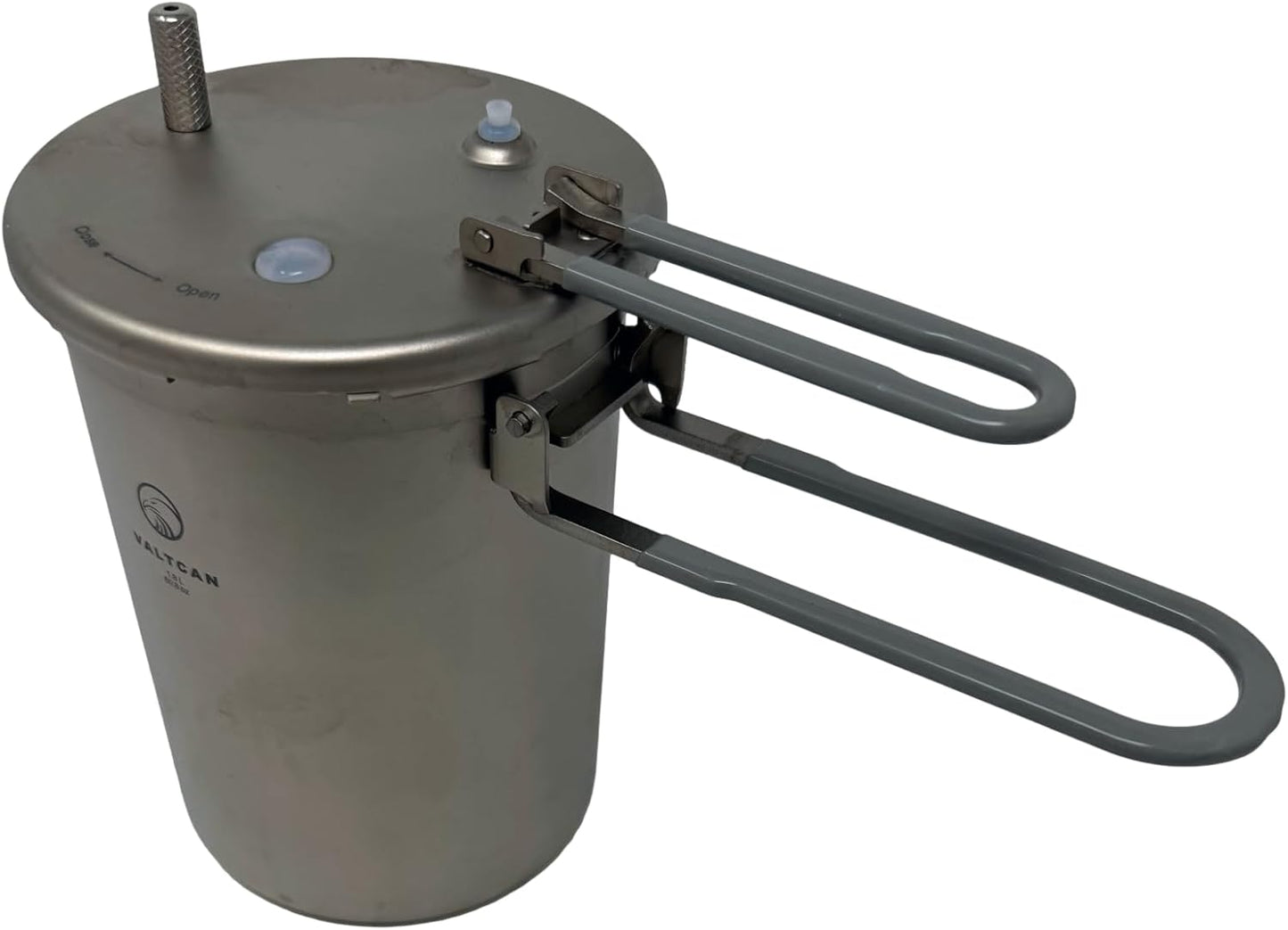 Valtcan 1800ml Titanium Rice Cooker Pot Home and Camping Backpacking Bento Lunch Box with locking Lid for Rapid Easy Rice Making