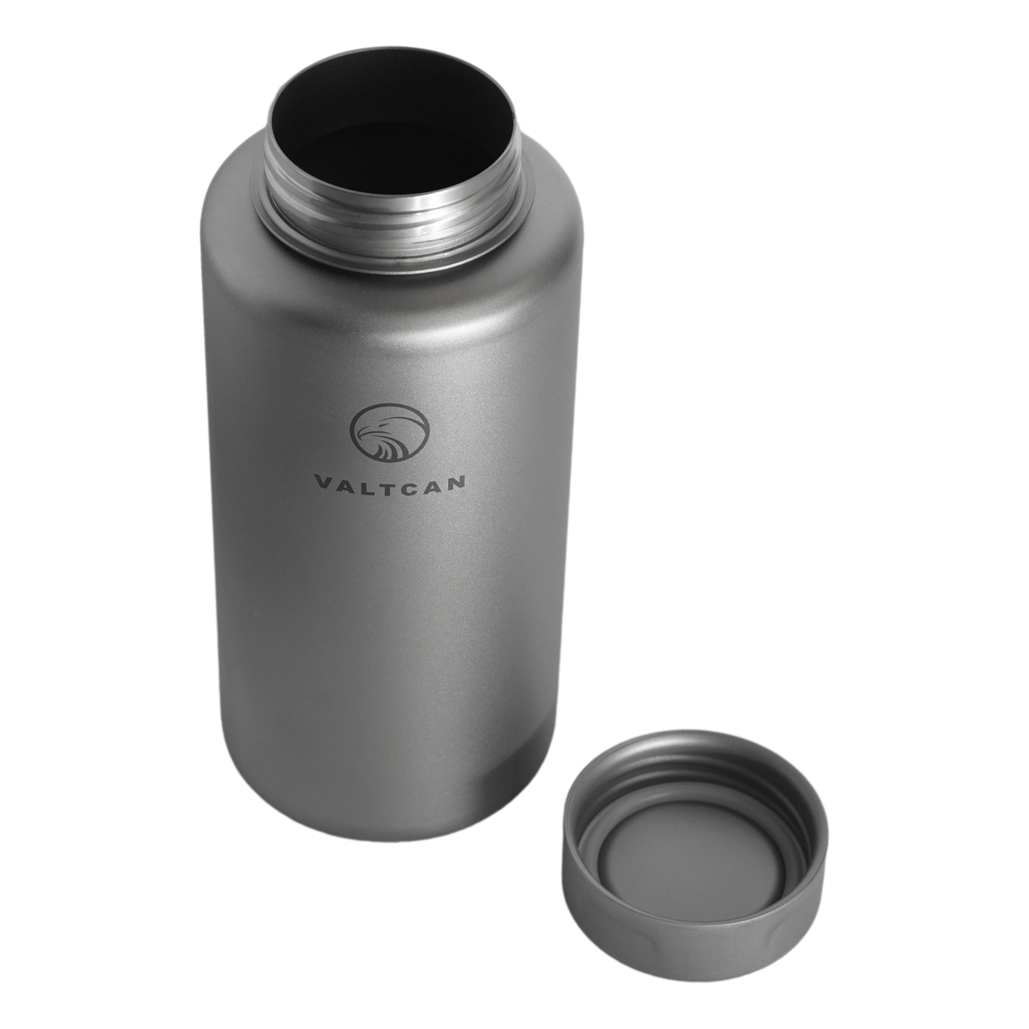 Valtcan 1000ml Titanium Water Bottle Wide Mouth Single Wall 34oz capacity Ultralight 219g