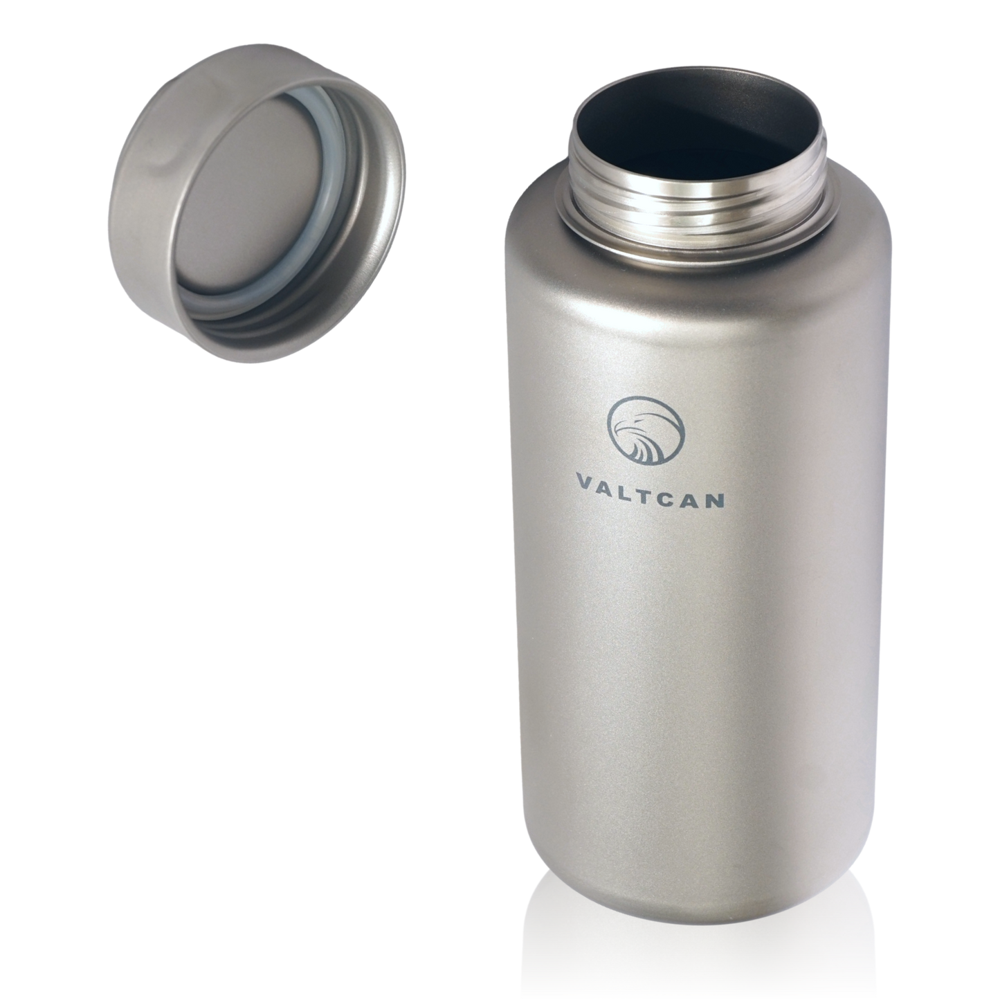 Valtcan 1000ml Titanium Water Bottle Wide Mouth Single Wall 34oz capacity Ultralight 219g