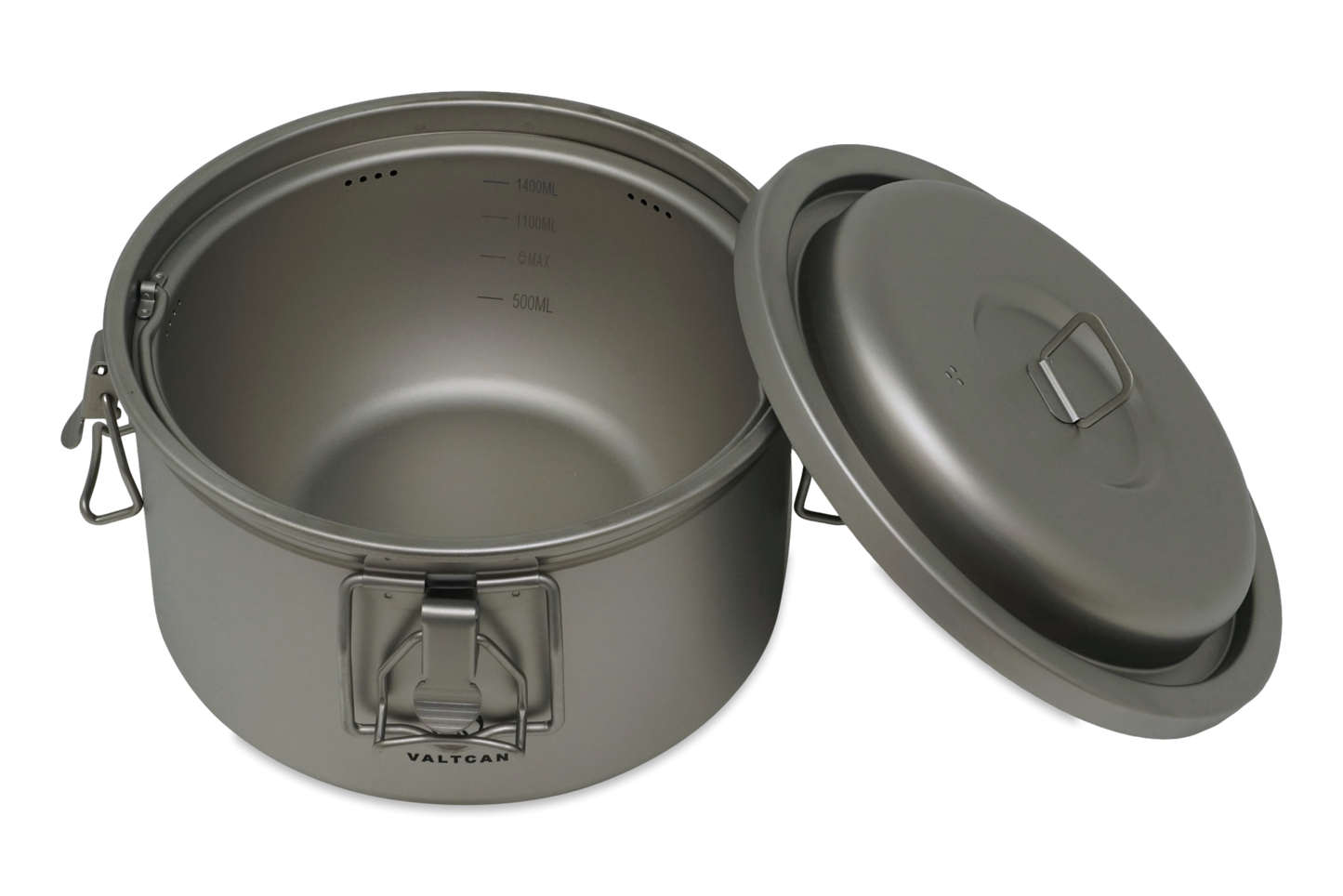 Valtcan 3200ml Titanium Rice Cooker Pot Home and Camping Backpacking Bento Lunch Box with locking Lid for Rapid Easy Rice Making 867g