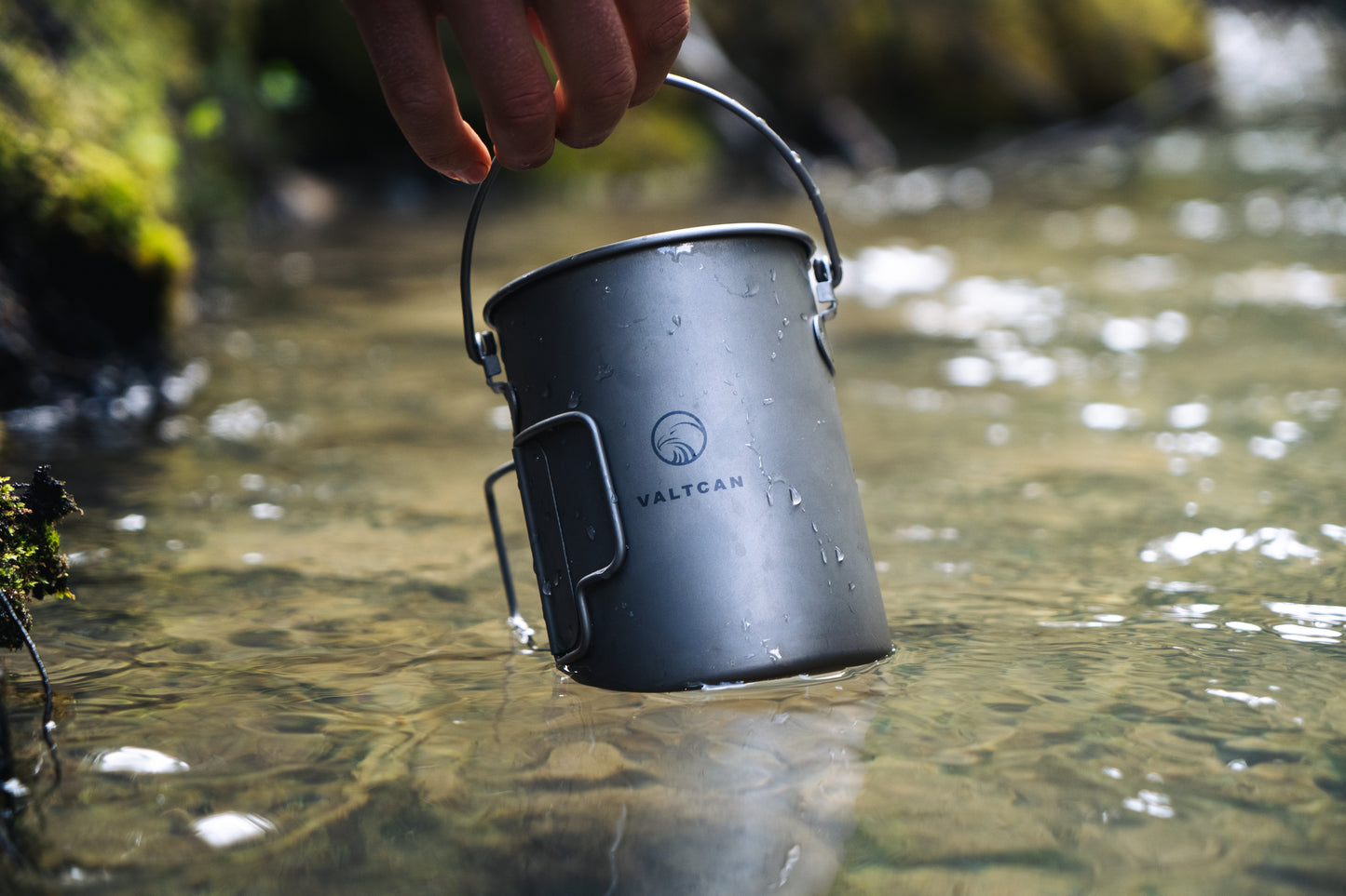 Valtcan Titanium 750ml Camping Pot with Handles 128g
