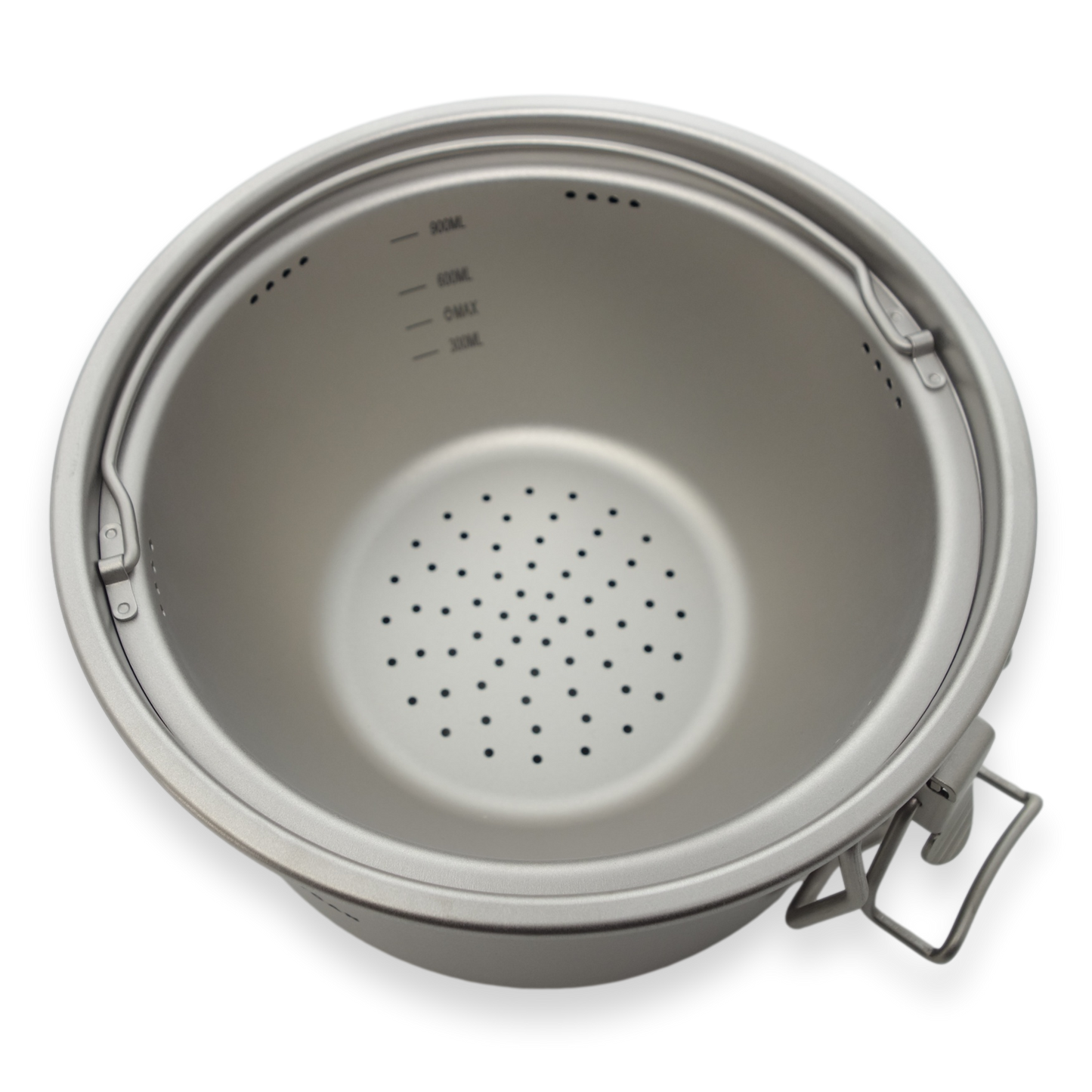 Valtcan 2000ml Titanium Rice Cooker Backpacking Bento Lunch Box with locking Lid 589g