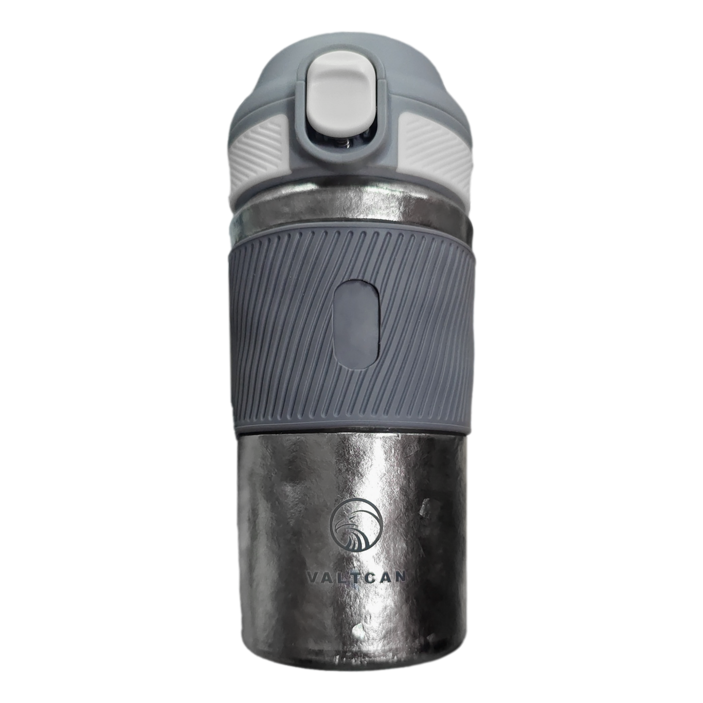 Valtcan Titanium 12oz Double Wall Water Bottle Thermos, Keeps Drinks Shakes Lattes Teas Hot and Cold, 380ml Hand Grip, Pop Lock Cap