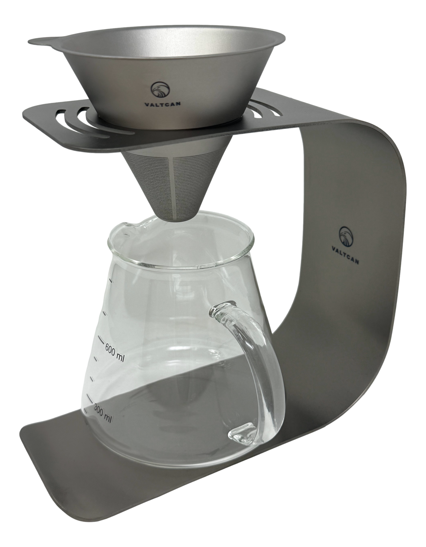 Valtcan Titanium Coffee Pour Over Kit Stand Set Filter Pot