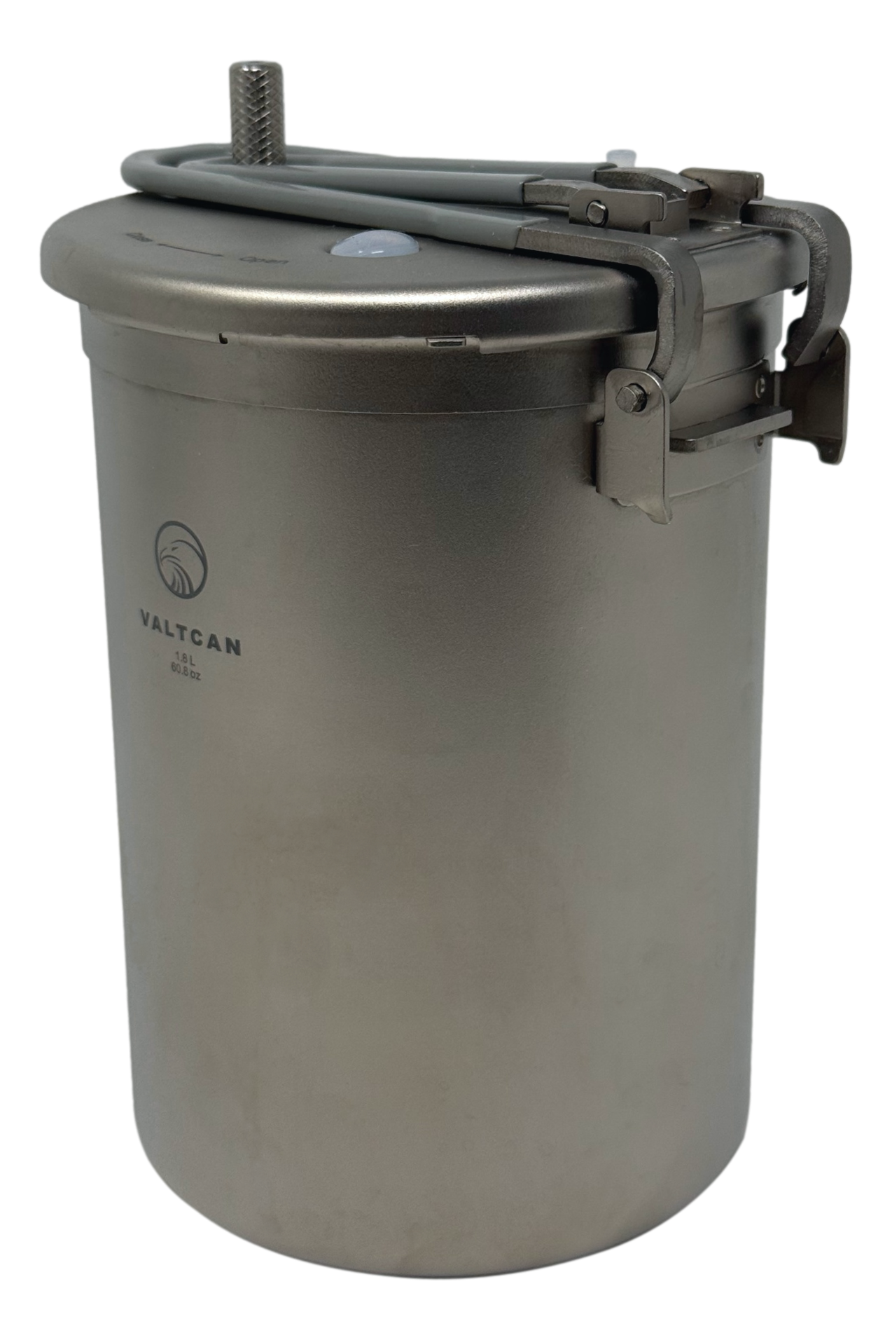 Valtcan 1800ml Titanium Rice Cooker Pot Home and Camping Backpacking Bento Lunch Box with locking Lid for Rapid Easy Rice Making