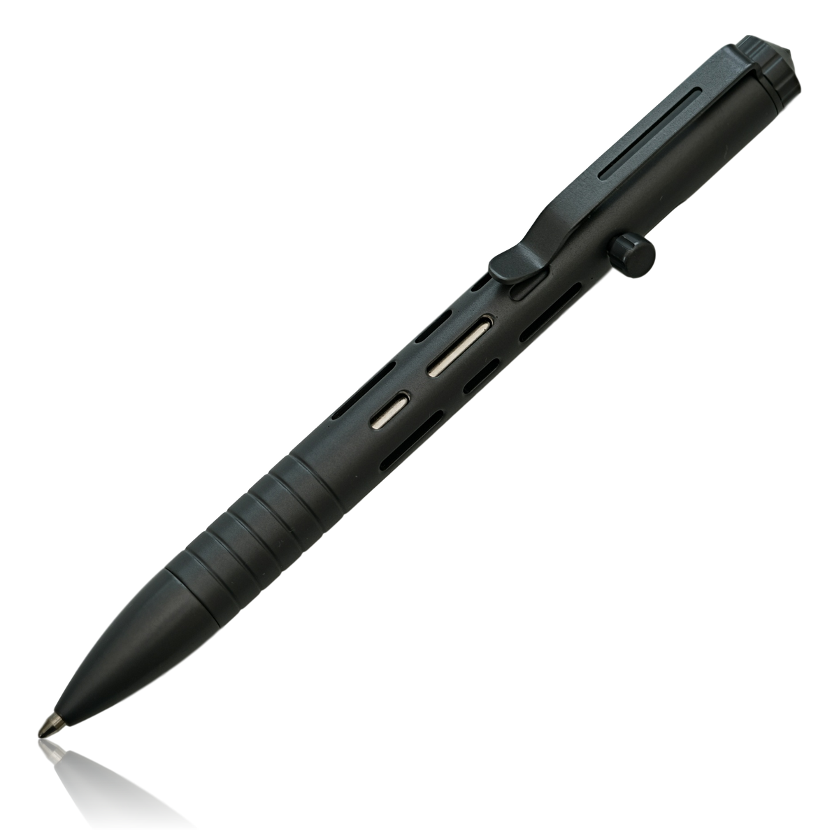 Titanium Bolt Action Pen · No Fuss, Built Once · Matte Black · 5.5in · 40g