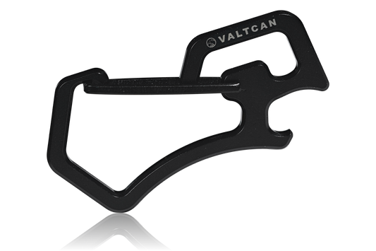 Valtcan Titanium Carabiner with Bottle Opener Space Black 14g