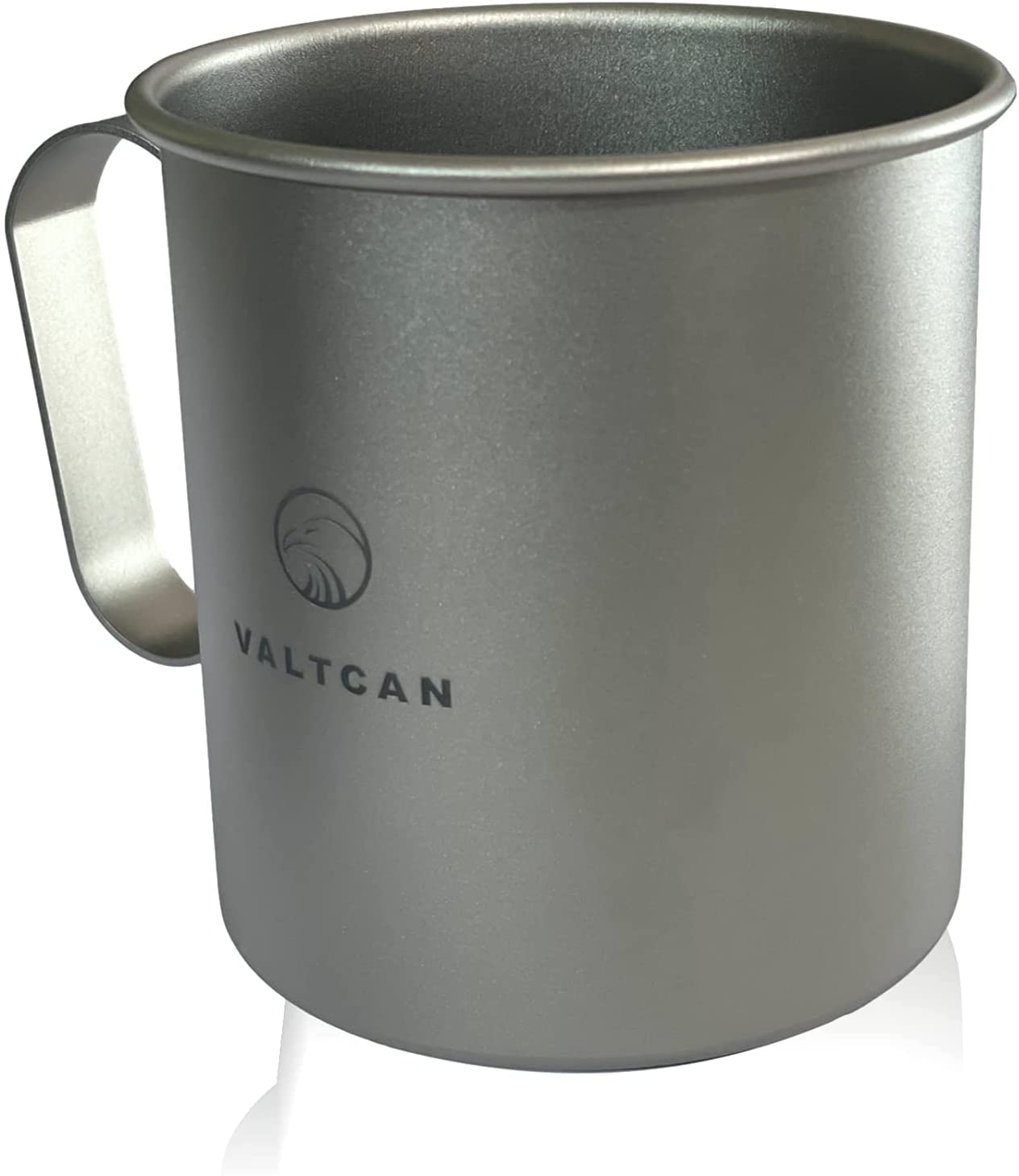 Valtcan 420ml Titanium Camping Cup with Tight Lid Fixed Rigid Handle 14.2 fl oz 81g