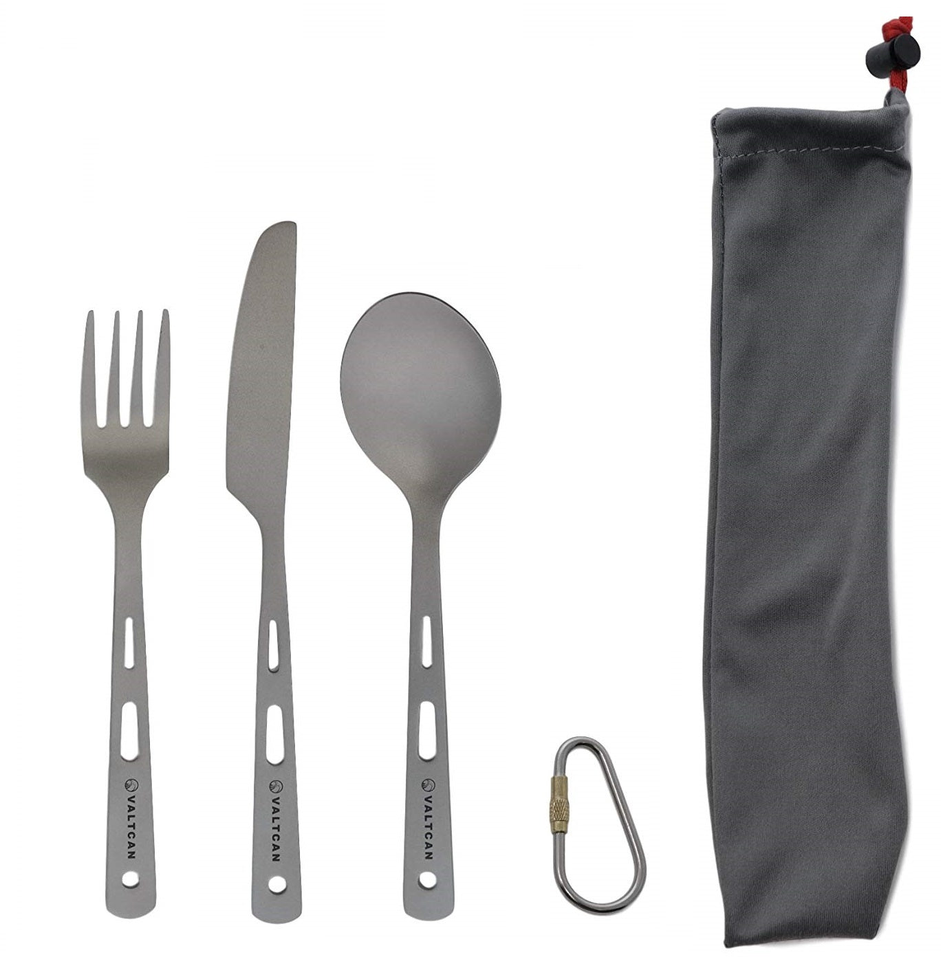 ZURSSEU Flatware, 3 Piece Camping Utensil Set, Forks, Knives and