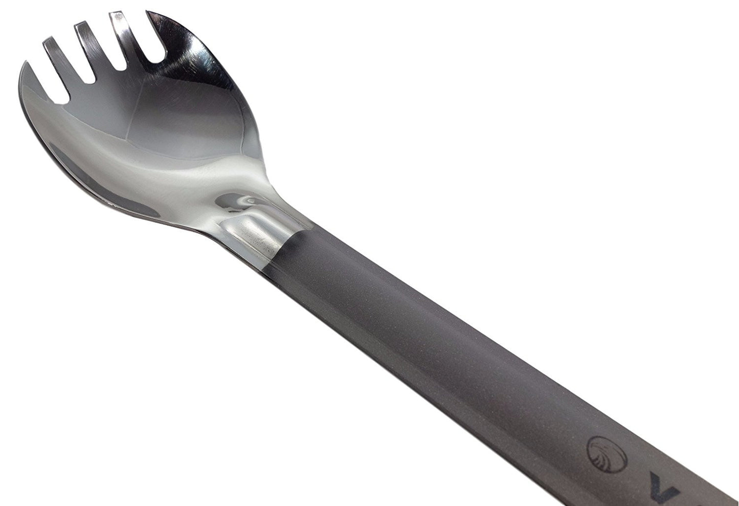 Valtcan Titanium Spork Long Handle Polished Bowl 9in length 17g