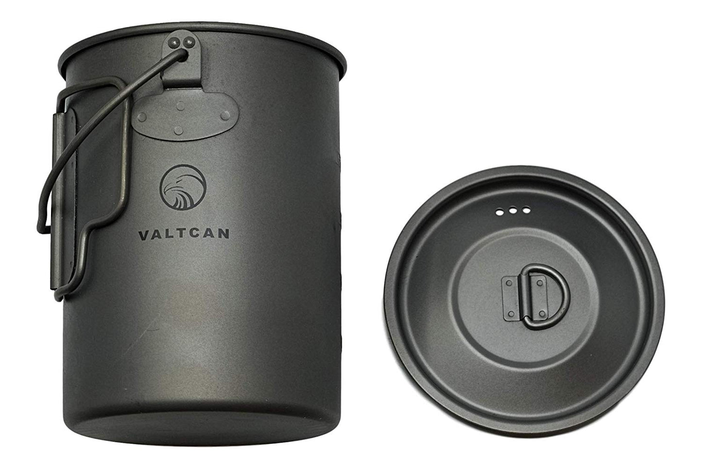 Valtcan Thunderbolt Titanium 900ml Pot Mug 34 fl oz Coffe Cup with Lid and Stuff Sack 134g