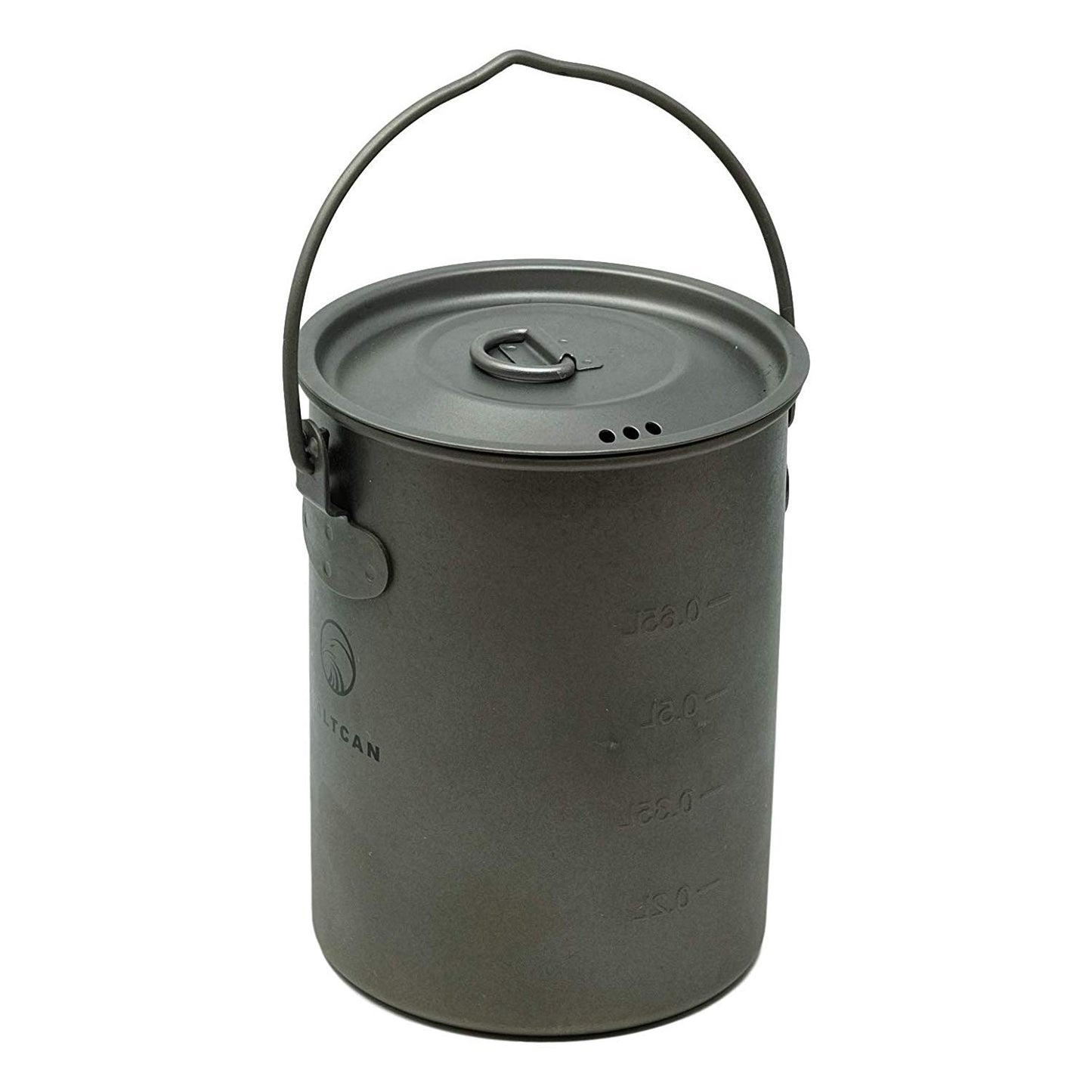 Valtcan Thunderbolt Titanium 900ml Pot Mug 34 fl oz Coffe Cup with Lid and Stuff Sack 134g