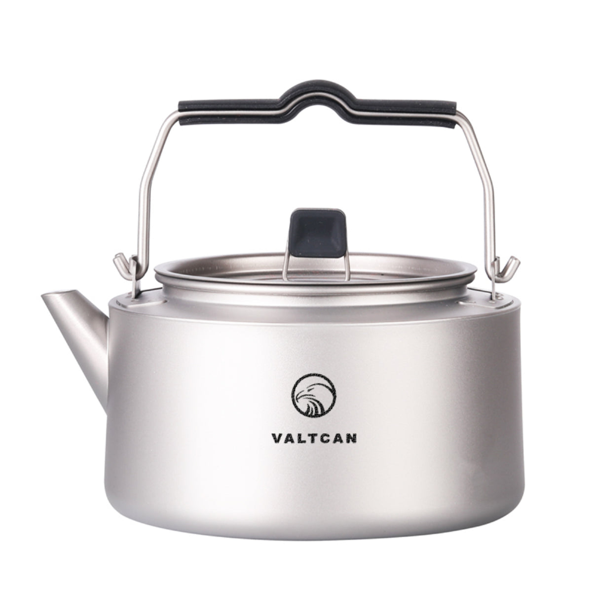 Valtcan 1000ml Titanium Kettle Pot Camping Water with Tight Lid Handle