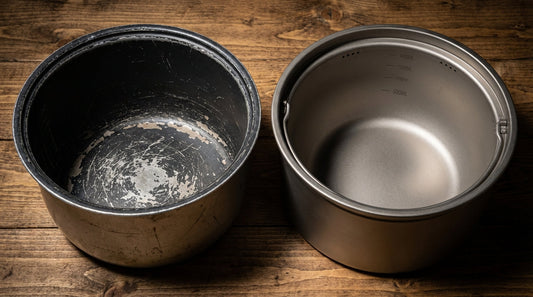 aluminum rice pot vs titanium rice pot