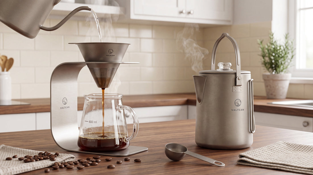 How to Brew Cleaner, Better-Tasting Coffee at Home: A Titanium Pour-Over Guide