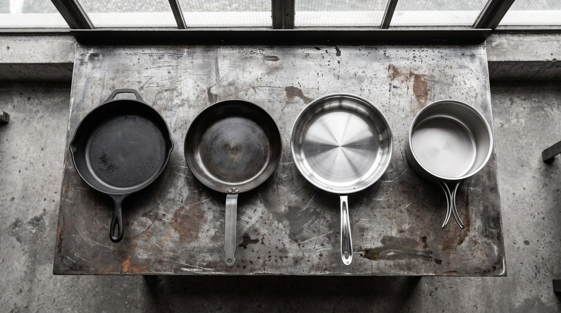 Titanium vs Cast Iron vs Carbon Steel vs Stainless: Comparison