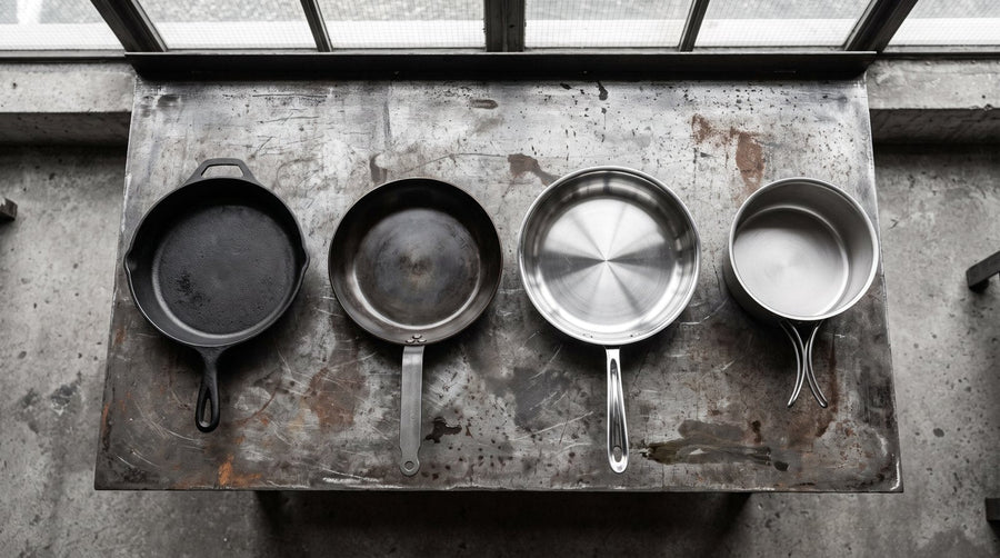 Titanium vs Cast Iron vs Carbon Steel vs Stainless: Comparison