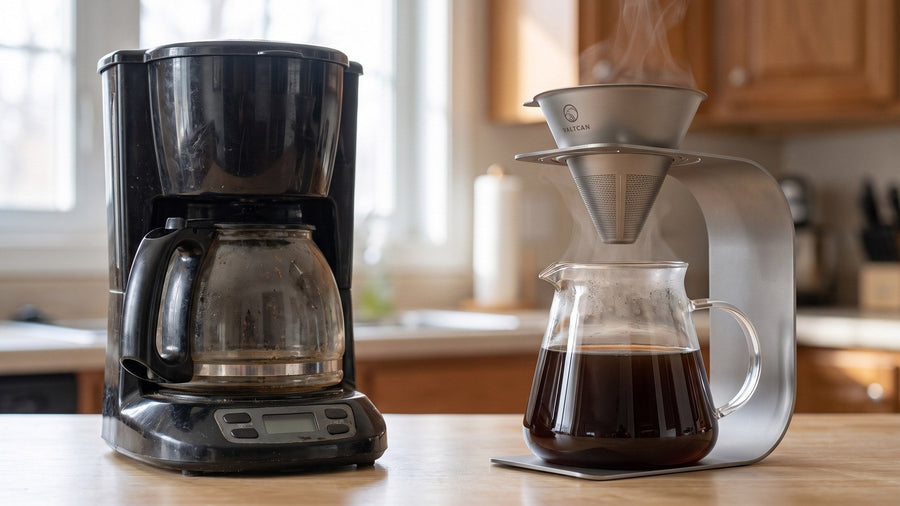 Pour over coffee versus drip coffee