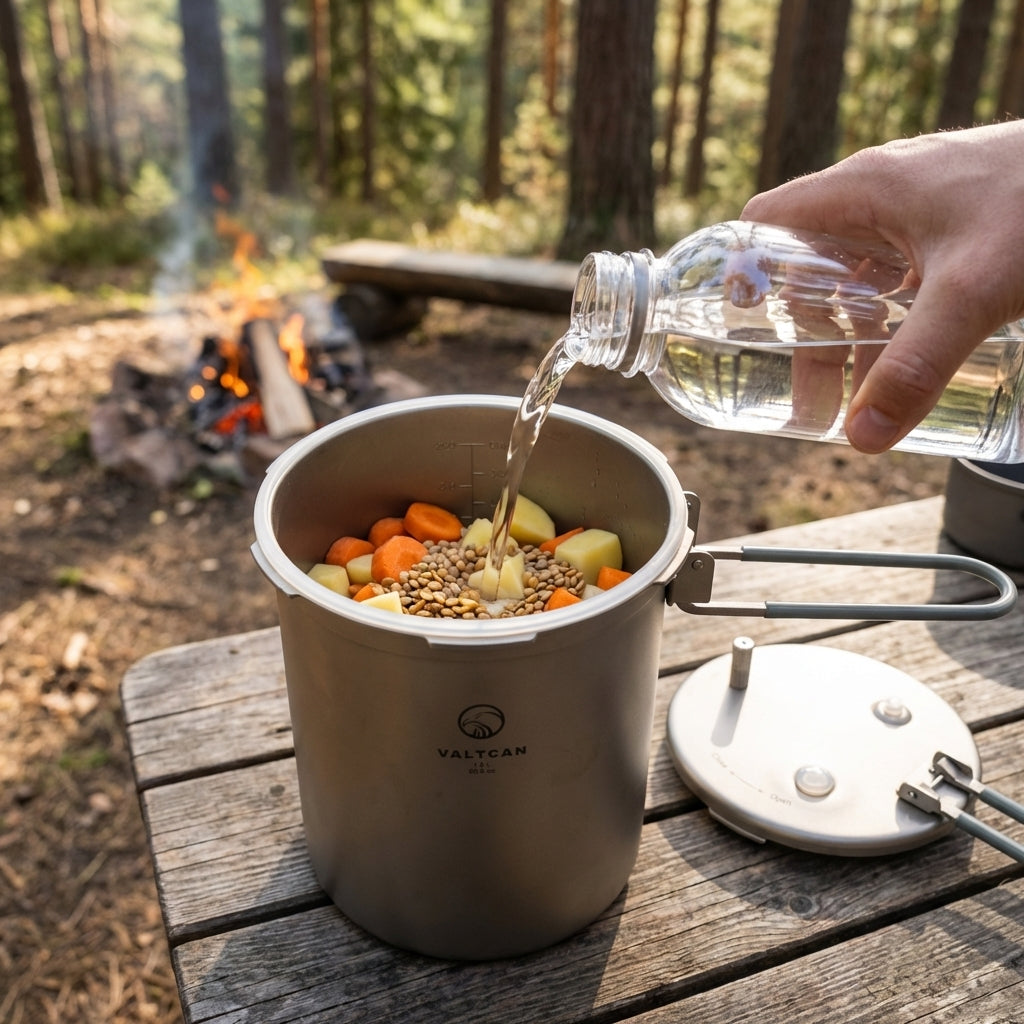 Titanium Pressure Pot Perfect Rice, Any Flame, Any Altitude