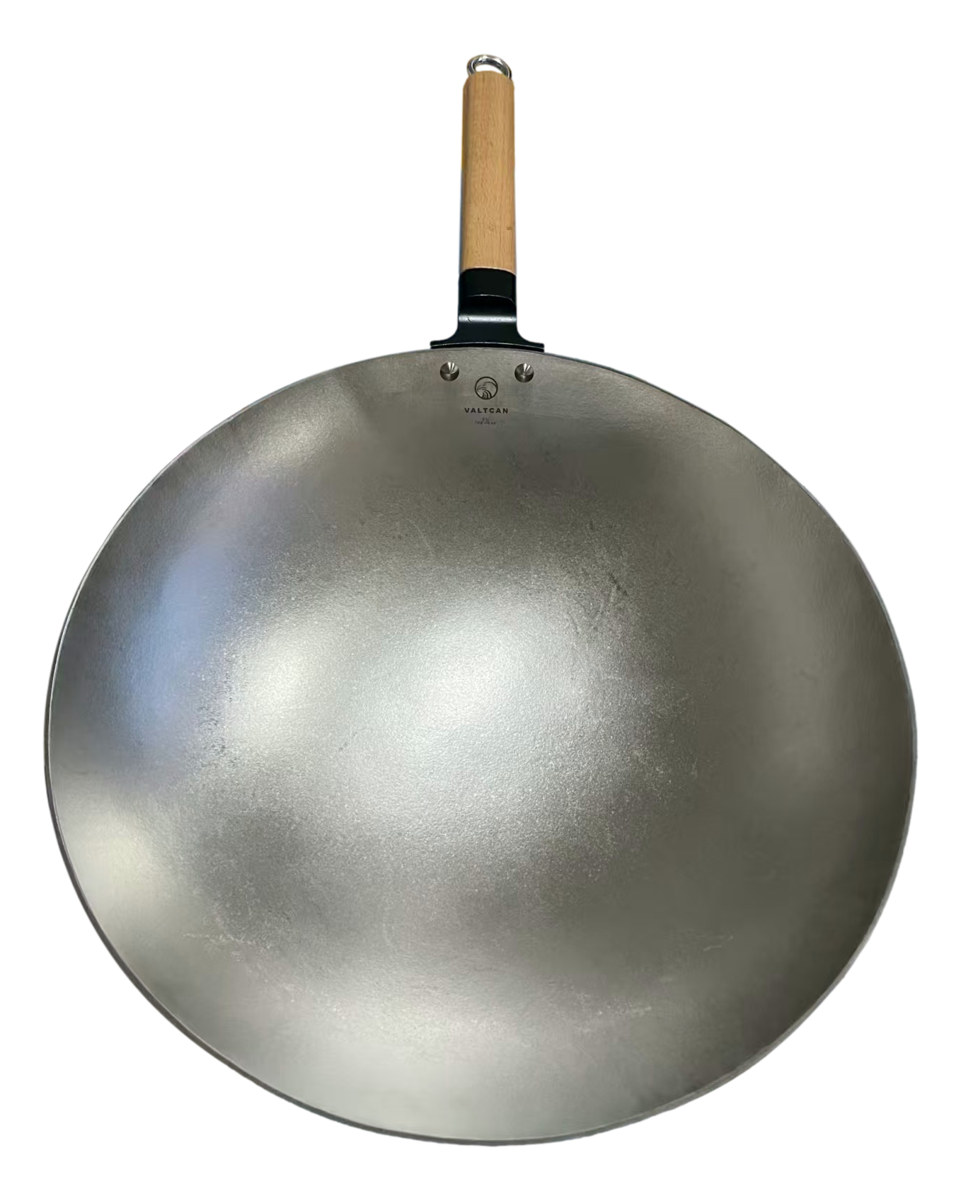 Valtcan T35 Titanium Wok 14” 2.5 mm Thick Grade 1 No Coating, Heat-Treated Smooth Cooking Surface Ultra-Light Lifetime Performance for Home & Professional Chefs 1.37Kg