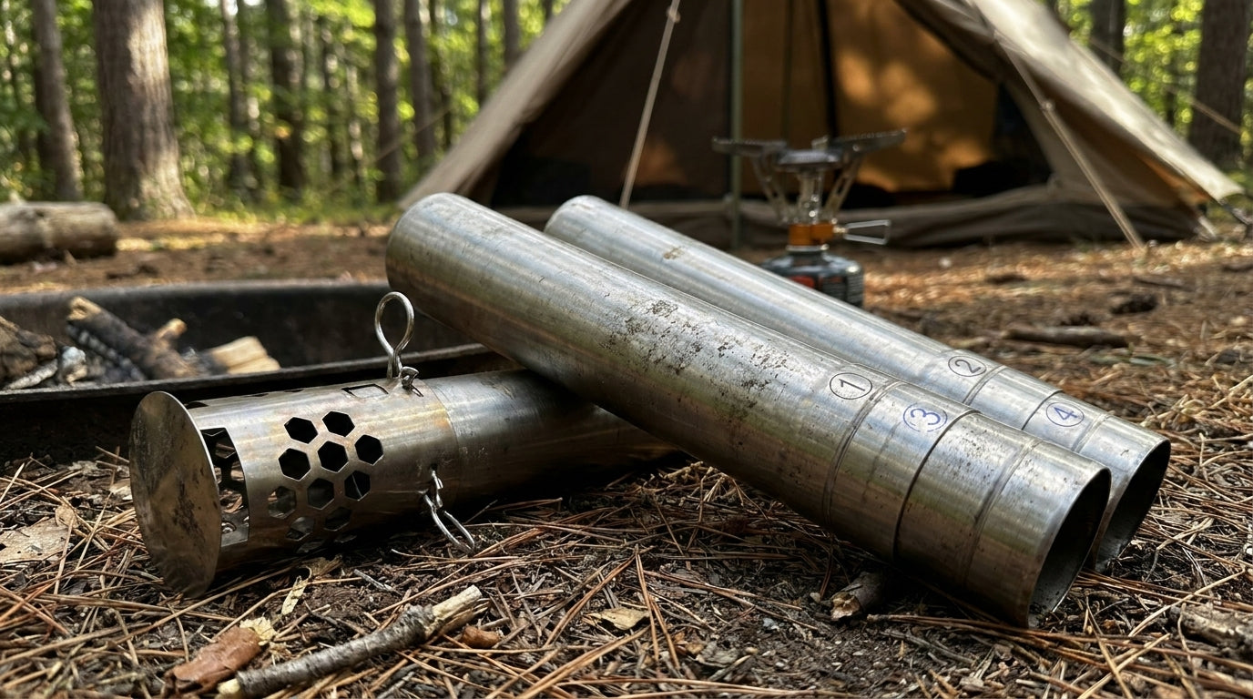 Titanium Hot Tent Stove | Dual Glass Windows
