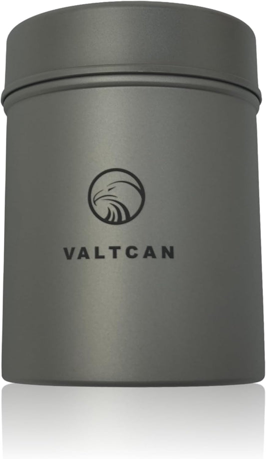 Valtcan Titanium Toothpick Holder Canister for Sugar Salt Toothpicks Storage Stackable Case Press Fit Lid Heatable on Open Flames