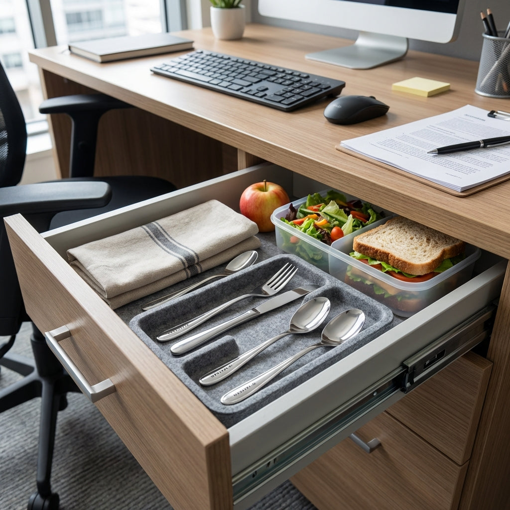 Valtcan Titanium Fork Spoon Knife Teaspoon Kitchen Flatware Long Dinner Size Travel Utensils Set 105g