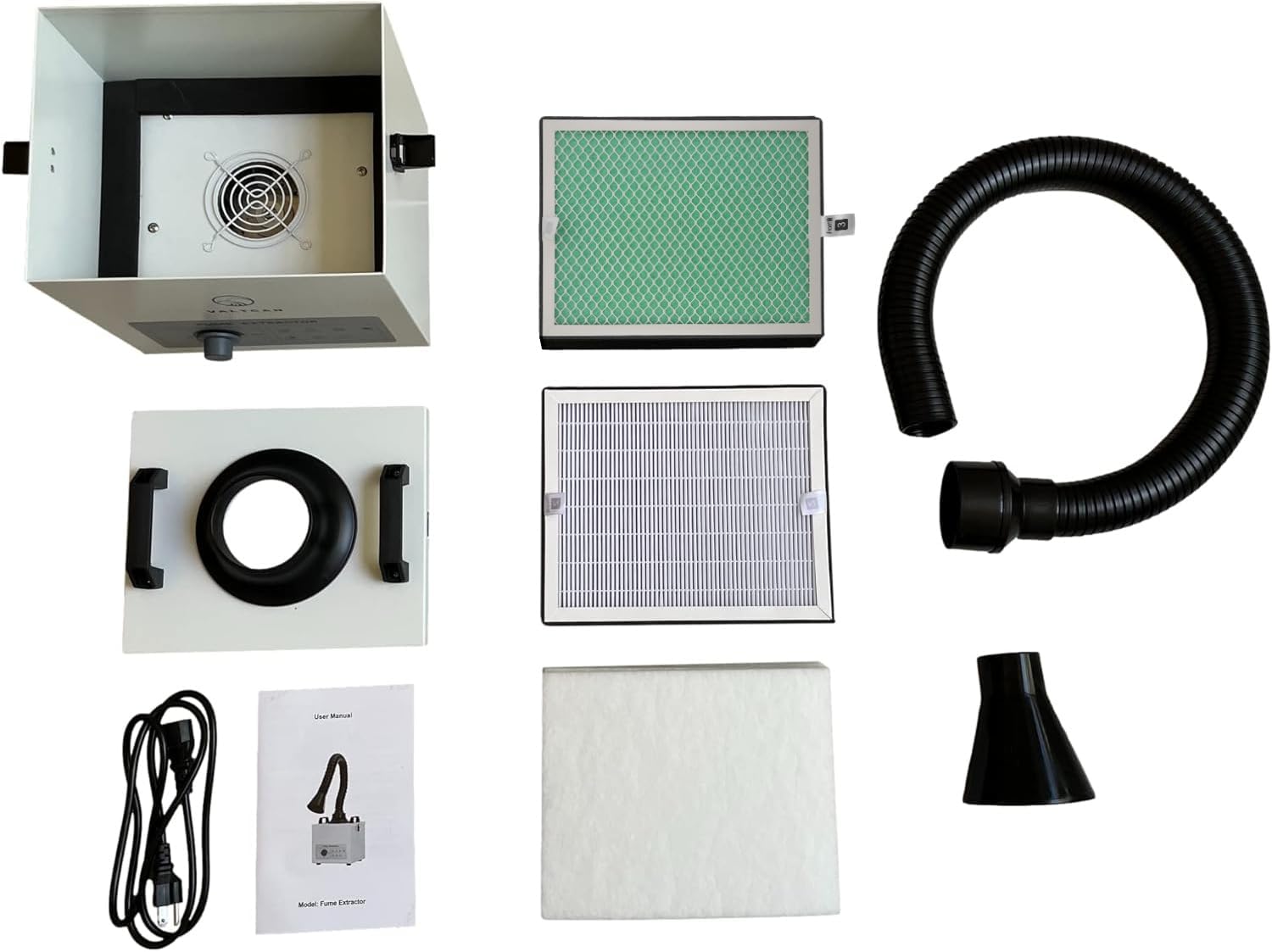 Valtcan Fume Extractor Soldering Fan Smoke Absorber with Adjustable Ho