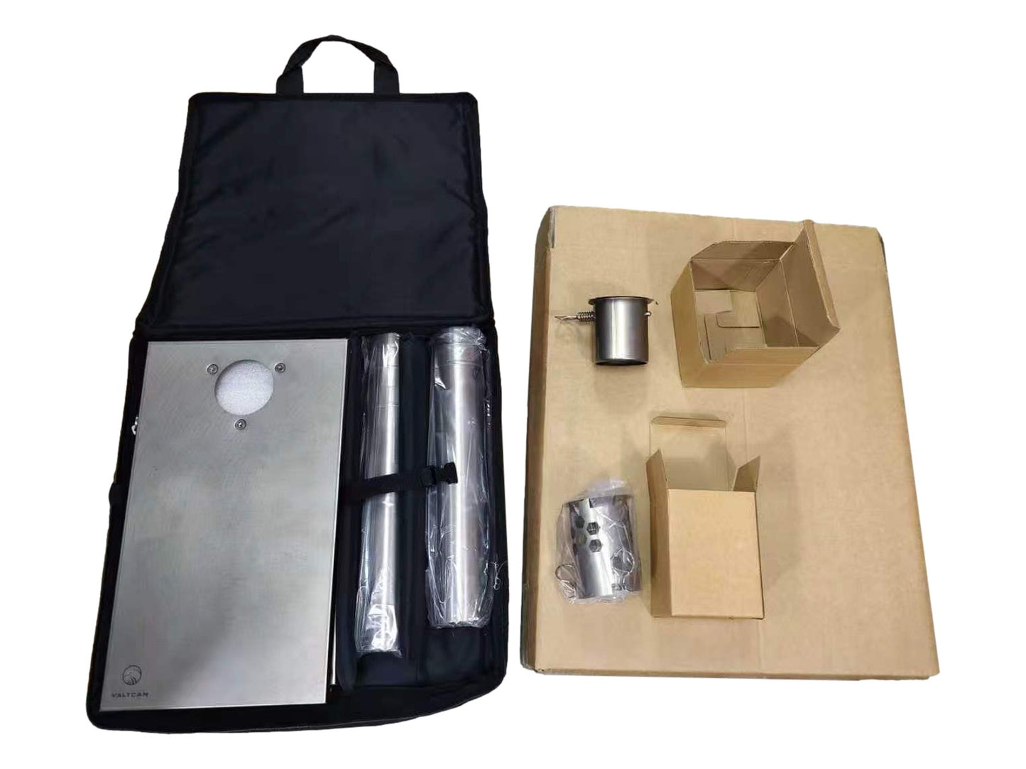 Titanium Hot Tent Stove Watch the Fire, Feel the Warmth · Dual Glass Windows · Nested Chimney · 7.9 lbs Full Titanium