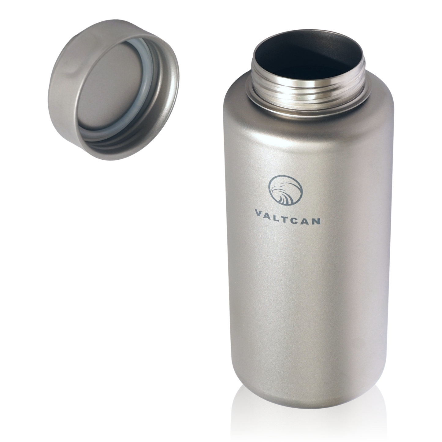 Valtcan 1000ml Titanium Water Bottle Wide Mouth Single Wall 34oz capacity Ultralight  219g