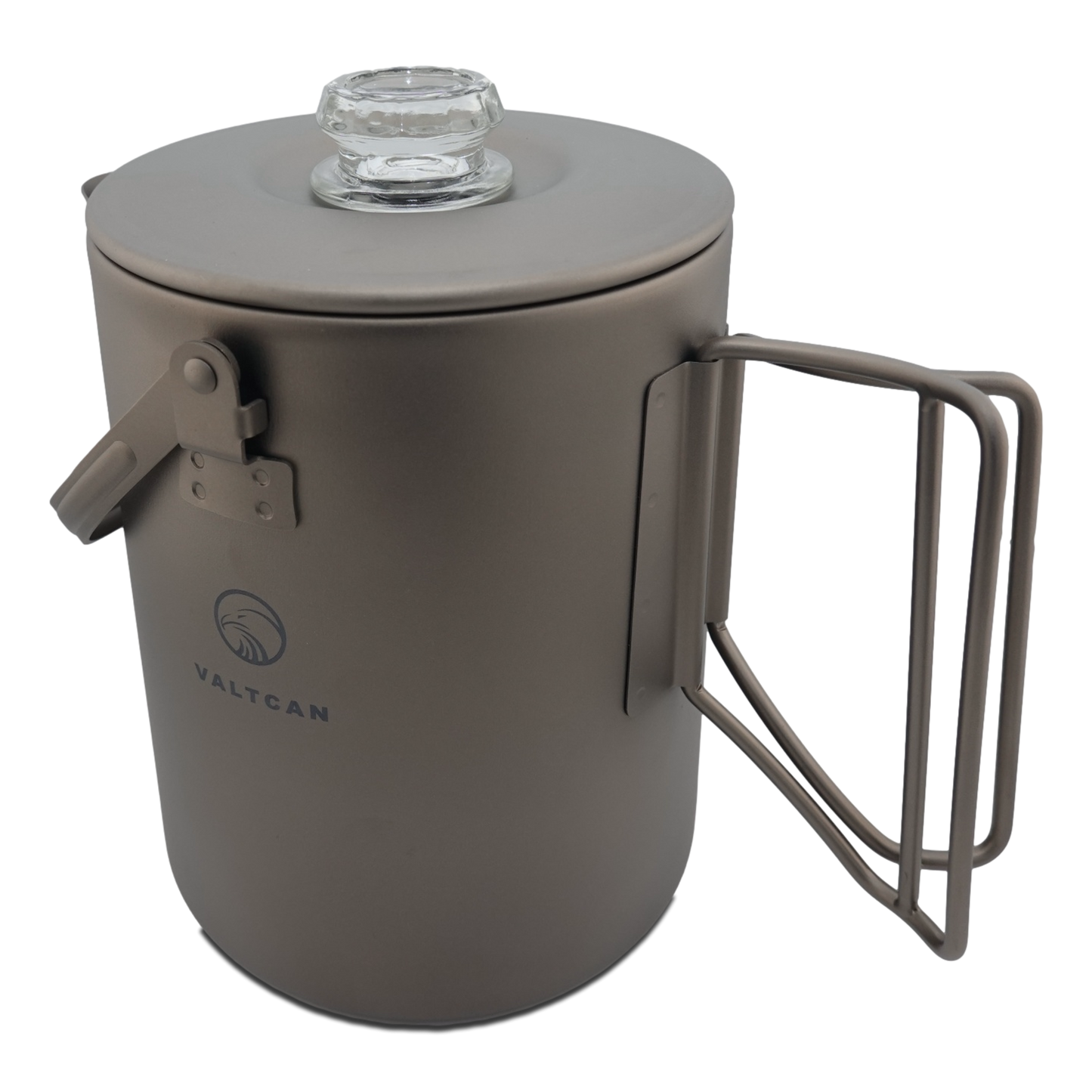 Valtcan Titanium Percolator Coffee Maker Pot 1.5L Filter Brew Ultralight Weight Kettle Camping Kettle 50.7 oz Capacity  395g