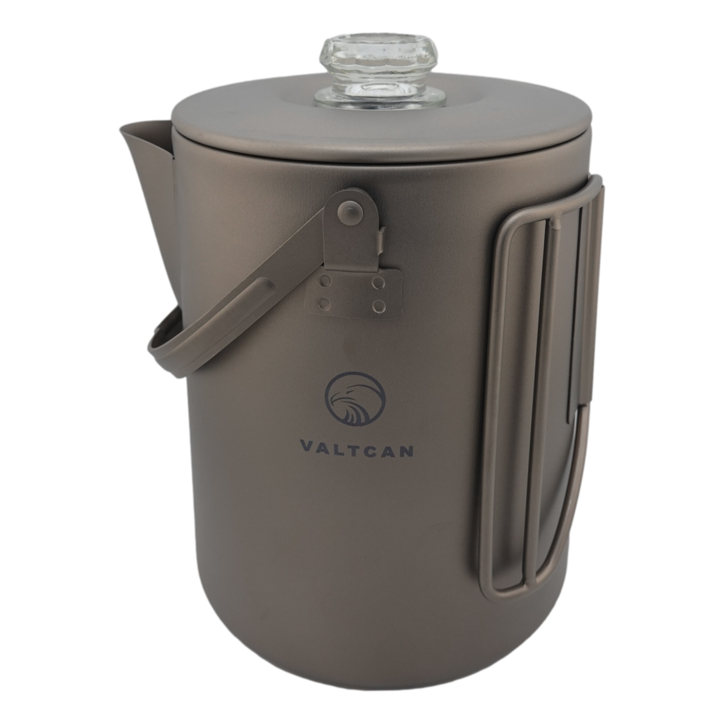 Valtcan Titanium Percolator Coffee Maker Pot 1.5L Filter Brew Ultralight Weight Kettle Camping Kettle 50.7 oz Capacity  395g