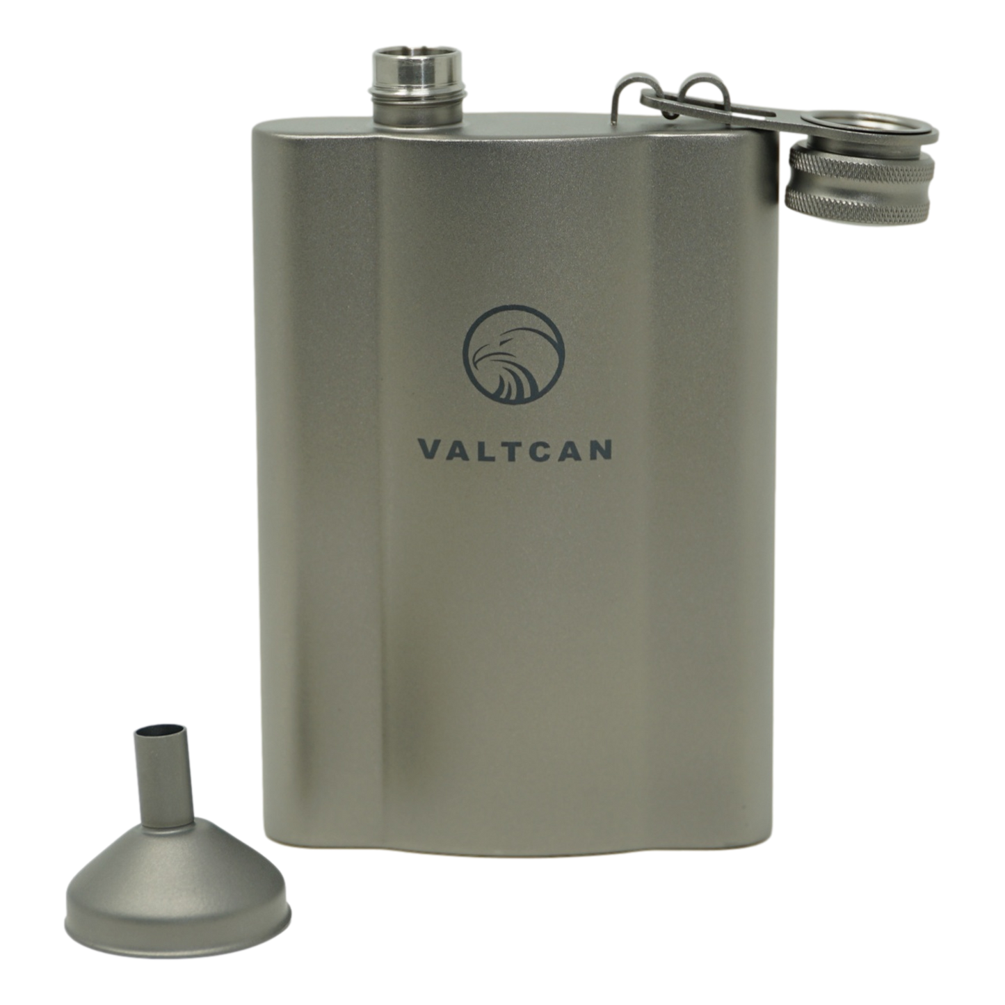 Valtcan Titanium Flask "Double Up" Ti Funnel 180ml 6 oz Capacity 144g