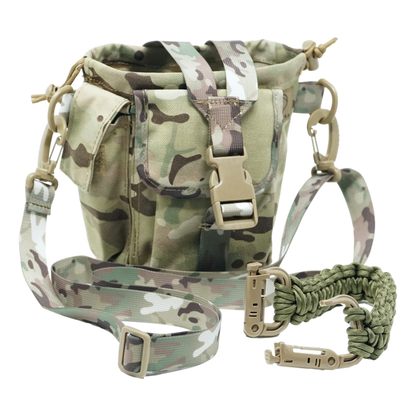 Valtcan Canteen Pouch Carrying Case Bag Multicam Classic Camo Cover Colorway for Titanium Canteen Set