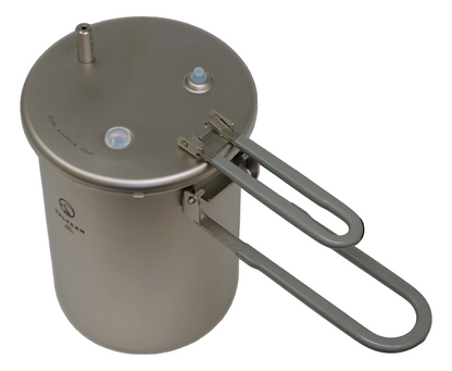 Titanium Pressure Pot Perfect Rice, Any Flame, Any Altitude · 1800ml · 35kPa Locking Lid · 520g Ultralight
