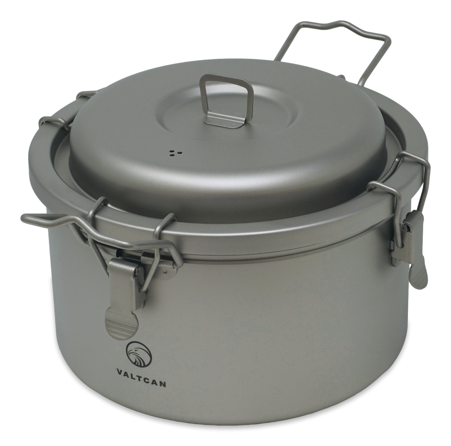 Valtcan 3200ml Titanium Rice Cooker Pot Home and Camping Backpacking Bento Lunch Box with locking Lid for Rapid Easy Rice Making 867g