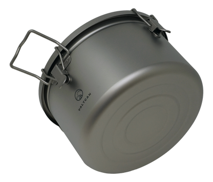 Valtcan 3200ml Titanium Rice Cooker Pot Home and Camping Backpacking Bento Lunch Box with locking Lid for Rapid Easy Rice Making 867g