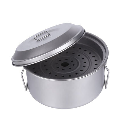 Titanium Steamer Pot Steam Without Coatings · 2.8L · Feeds 2–4 · 511g