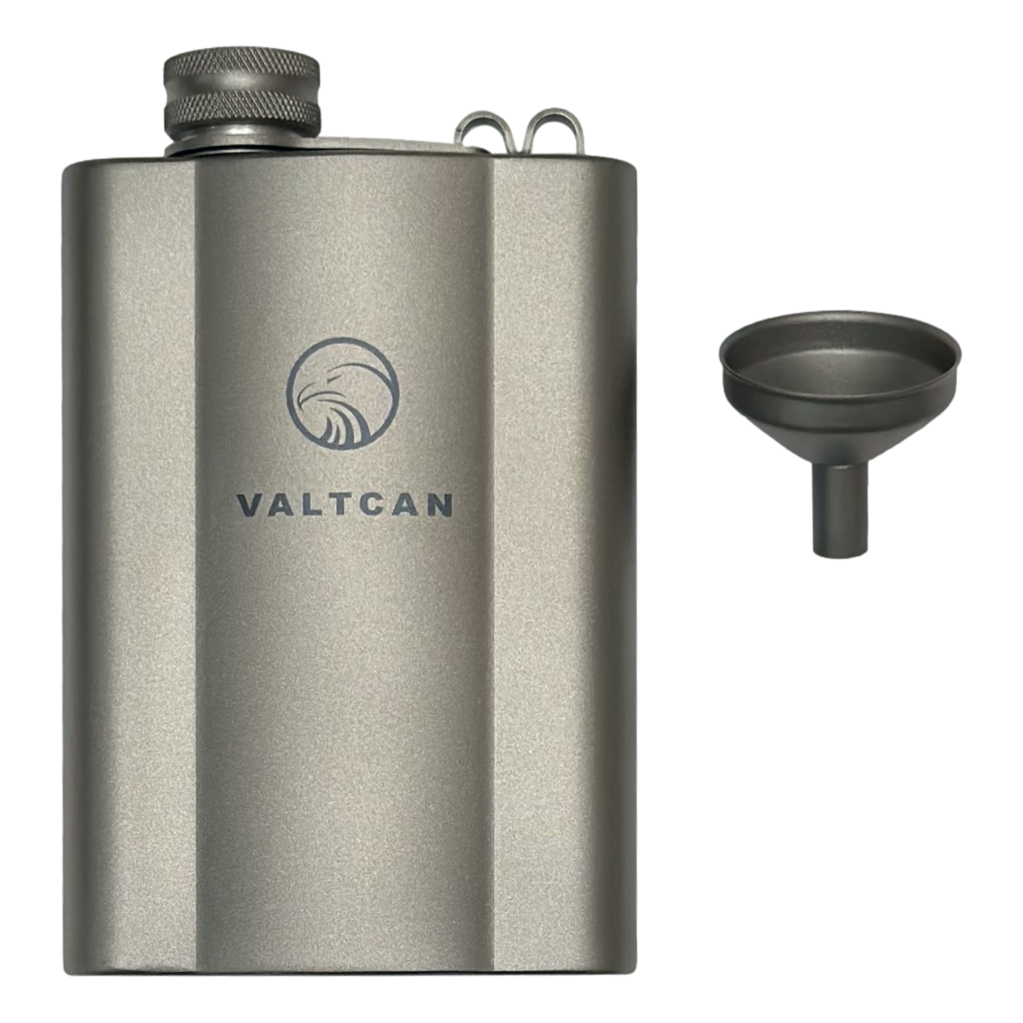 Valtcan Titanflasche „Double Up“ Ti-Trichter, 180 ml, 6 oz, Fassungsvermögen 144 g