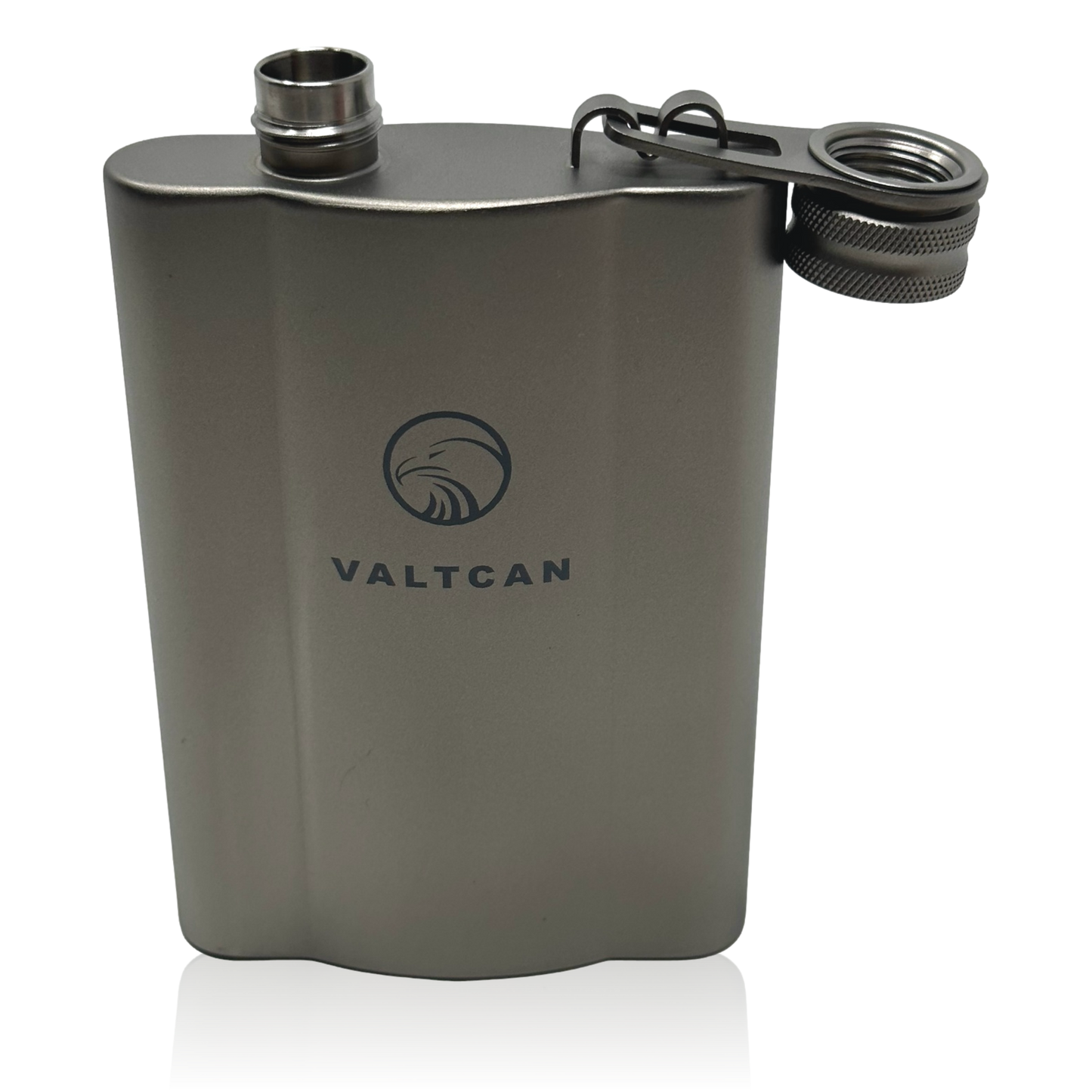 Valtcan Titanium Flask "Double Up" Ti Funnel 180ml 6 oz Capacity 144g