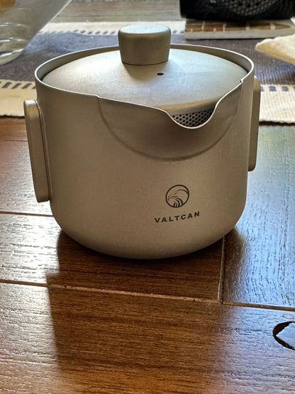 Valtcan Titan Gaiwan Doppelwandige Teekanne Einzelportion Brühtee Puerblätter 98g