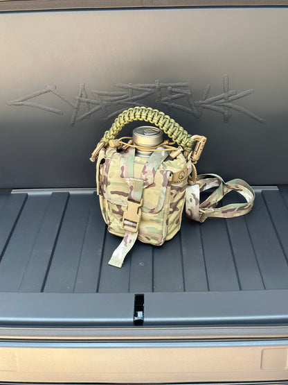 Valtcan Canteen Pouch Carrying Case Bag Multicam Classic Camo Cover Colorway for Titanium Canteen Set