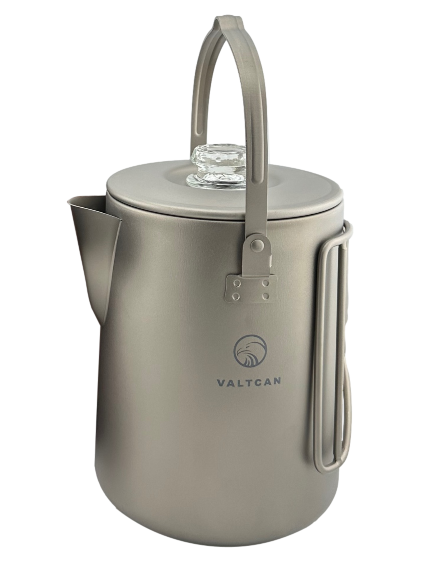 Valtcan Titan-Perkolator-Kaffeemaschine, Topf, 1,5 l, Filterbrühen, ultraleichter Wasserkocher, Camping-Wasserkocher, 50,7 oz, Fassungsvermögen 395 g