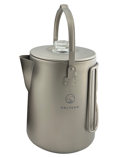 valtcan titanium percolator camp coffee maker