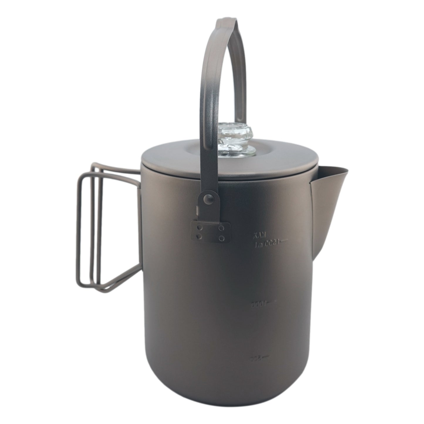 Valtcan Titan-Perkolator-Kaffeemaschine, Topf, 1,5 l, Filterbrühen, ultraleichter Wasserkocher, Camping-Wasserkocher, 50,7 oz, Fassungsvermögen 395 g