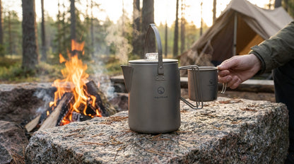 Titanium Coffee Percolator Built Once, Brews for Life · 1.5L · 6 Cups · 395g · No Coatings
