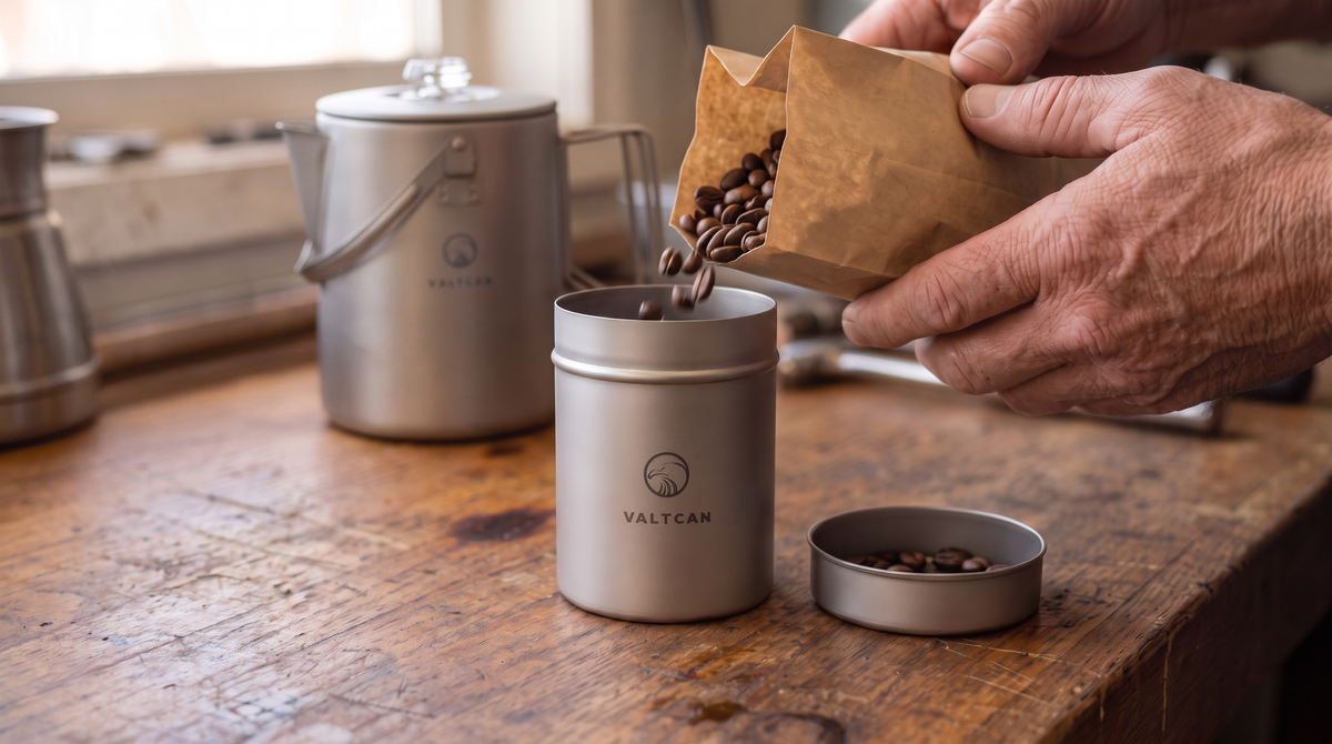 Titanium Canister Store It, Stack It, Heat It · 250ml · Press-Fit Lid · 58g Ultralight