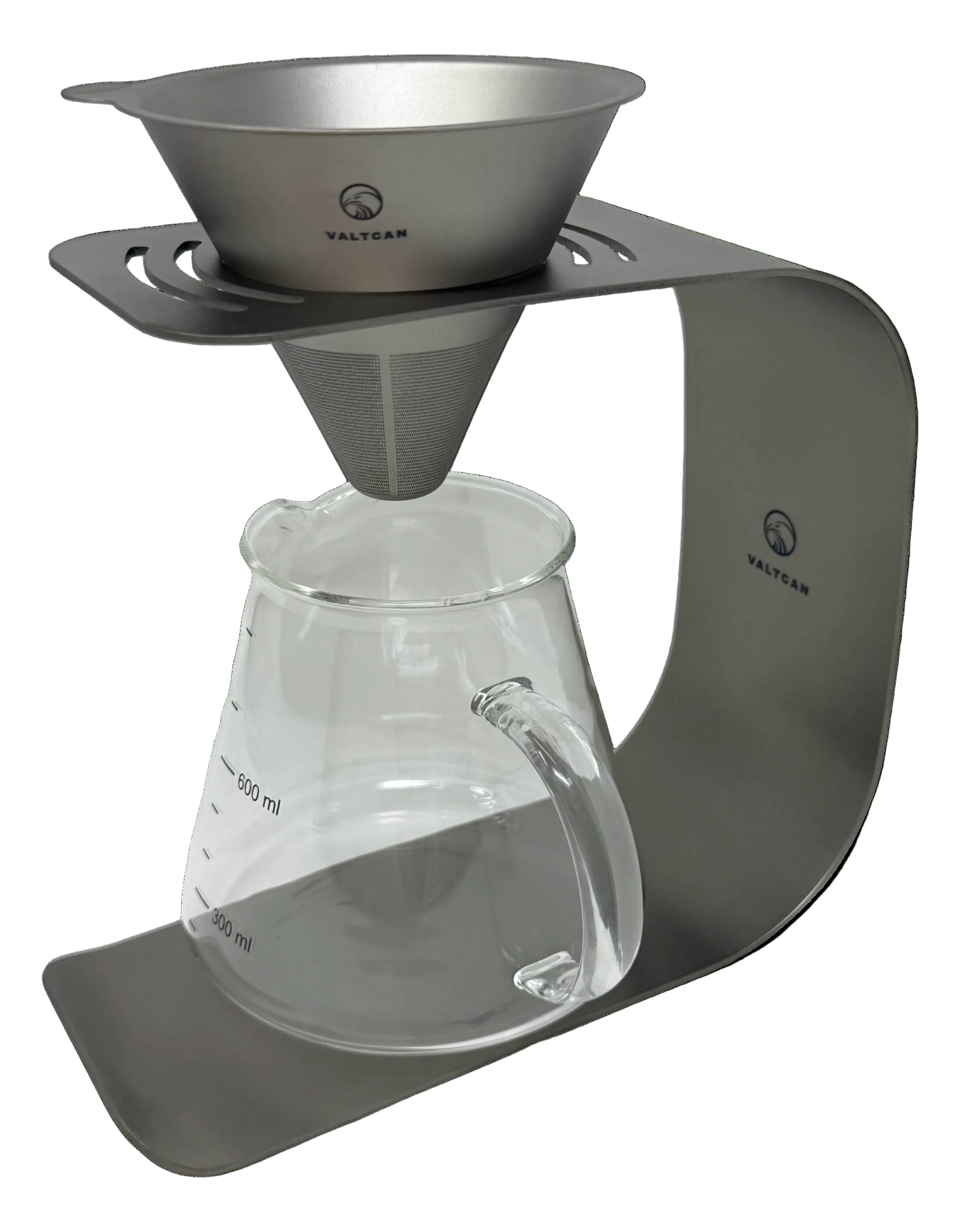 VIA CREMA Pour Over, koffieketel, roestvrij staal, zwart, 600 ml, lange VIA CREMA Pour Over, koffieketel, roestvrij staal, zwart, 600 ml, lange