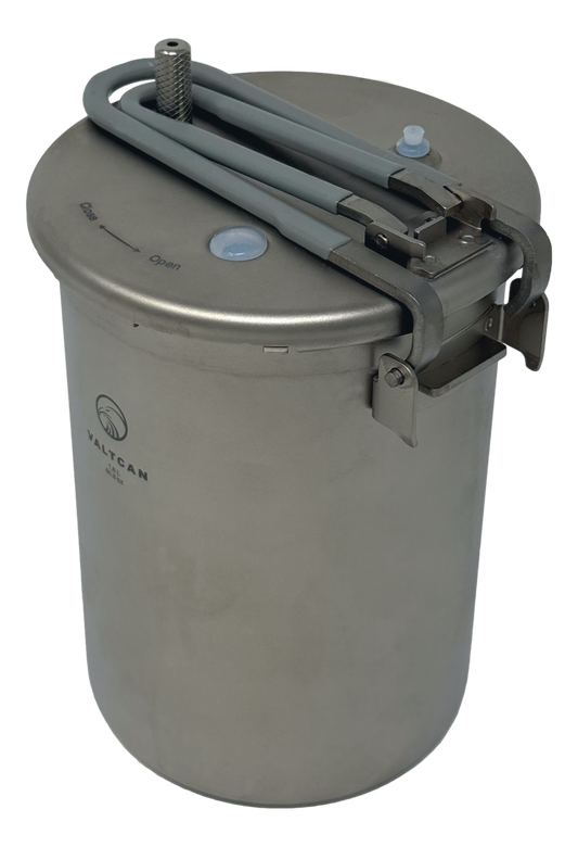 Valtcan 1800ml Titanium Pressure Pot Perfect Rice. Any Flame. Any Altitude. 35 kPa Locking Lid · Rice in 20 Minutes · 520g 1.2 lbs