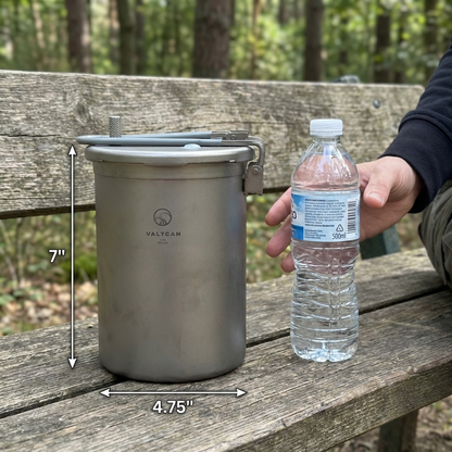 Titanium Pressure Pot Perfect Rice, Any Flame, Any Altitude · 1800ml · 35kPa Locking Lid · 520g Ultralight